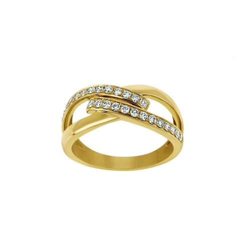 Bague - Or jaune, diamants