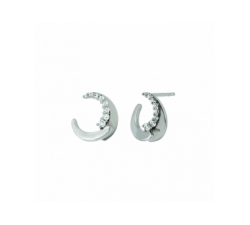 Boucles d'oreilles - Or blanc, diamants