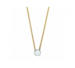 Collier - Or jaune et blanc, diamants