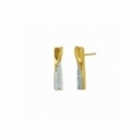 Boucles d'oreilles - Or jaune, diamants