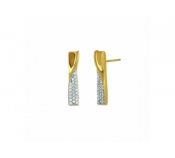 Boucles d'oreilles - Or jaune, diamants