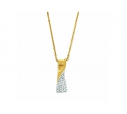 Collier - Or jaune, diamants