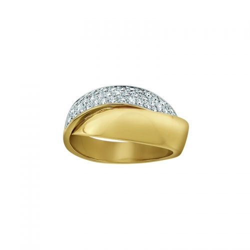 Bague - Or jaune, diamants