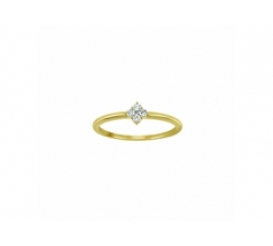 Bague - Or jaune, diamants