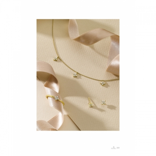 Collier - Or jaune, diamants