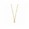 Collier - Or jaune, diamant